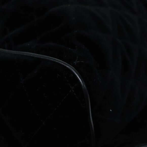 PRADA Quilted Backpack Velor Black Auth 73128AV - Picture 2 of 16